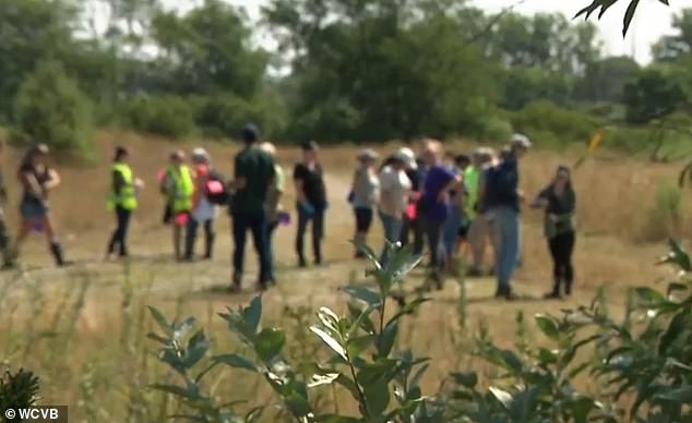 Crystal Sorey, Harmony's mother, led the search on Saturday at the Rumney Marsh reserve, where investigators say Montgomery traveled in March 2020