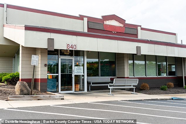 The recently closed Denny's, the last in Bucks County, photographed on July 8, 2024. It closed on June 19