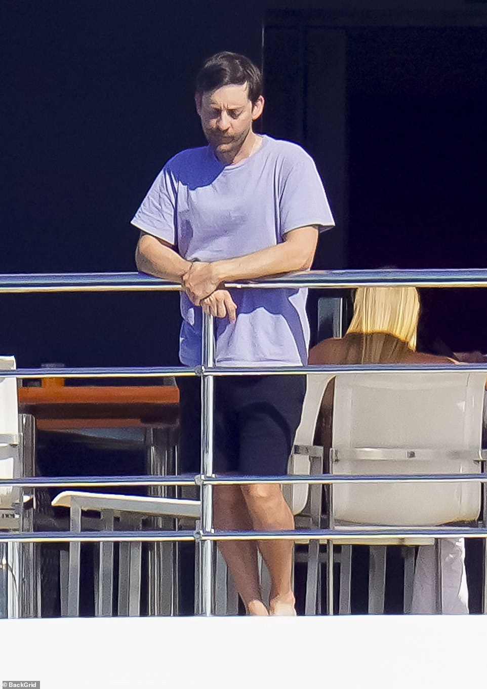 1722219361 619 Tobey Maguire 49 enjoys a luxurious vacation on a yacht with