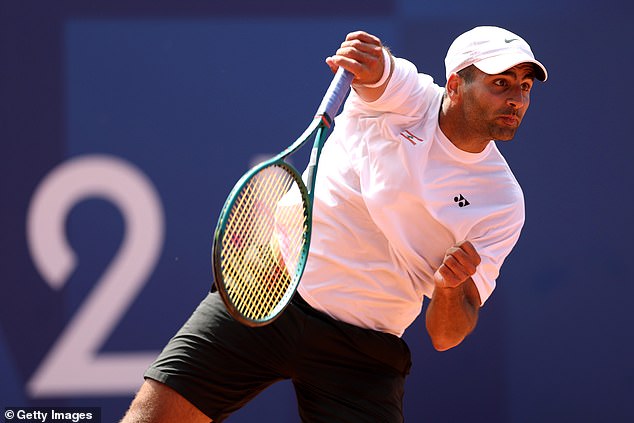 Benjamin Hassan became the first Lebanese player to win a match in an Olympic tennis tournament