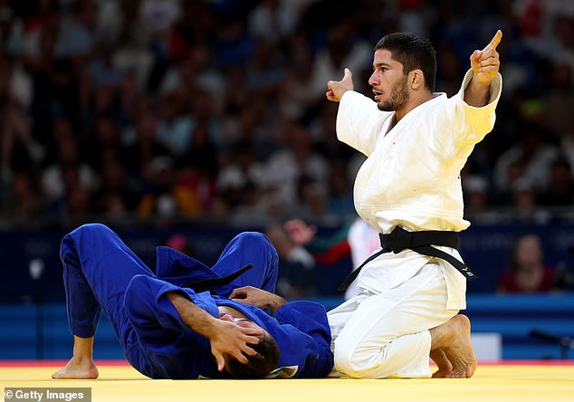 But Emomali refused to shake his Israeli opponent's hand before walking off the mat in Paris