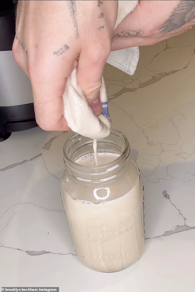 The former photographer kept squeezing milk from a milk-soaked napkin until the new jar was full