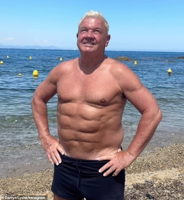 Instead of regular visits to the gym, Lyons, a former professional celebrity photographer, underwent fat removal surgery in 2009 to achieve his washboard six-pack