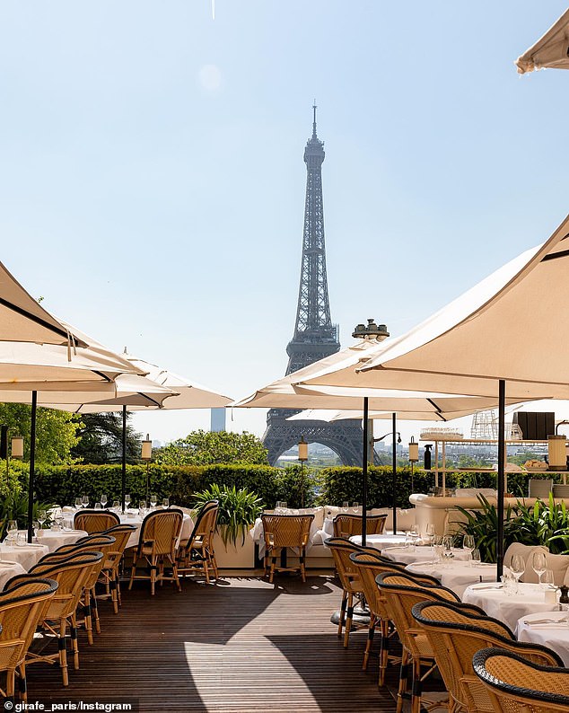 The upscale eatery offers caviar for as much as €650 (AUD$1,075) with mains in the $60-$70 range. It offers 'gourmet seafood dishes in a luxury restaurant with a terrace and views of the Eiffel Tower'