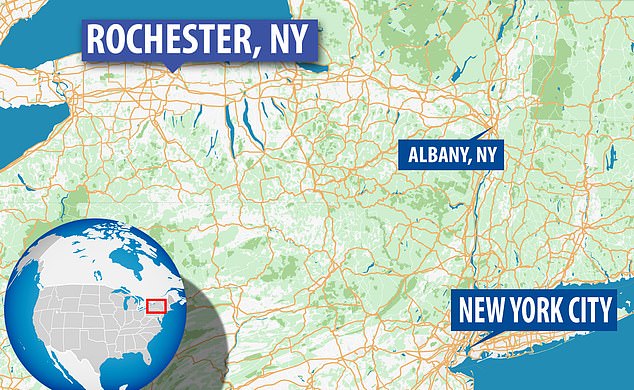 Rochester is located approximately 350 miles northwest of New York City