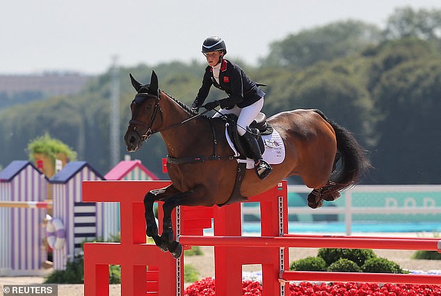 Rosalind Canter was the first member of the team to take on the show jumping course