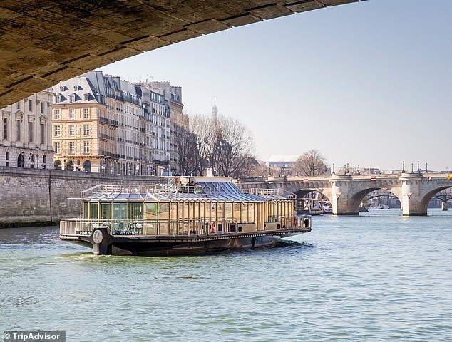 The star show takes place on the luxury riverboat Ducasse Sur Seine on the final day of the race