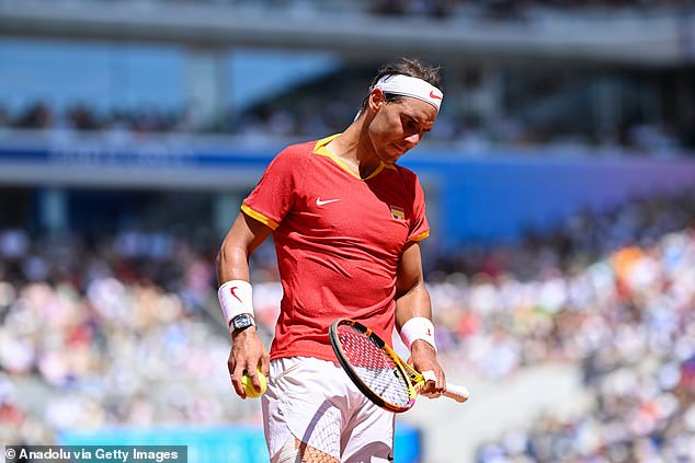 Rafael Nadal's hopes of a second singles gold medal have been dashed, but he remains in the race for a doubles win with Carlos Alcaraz