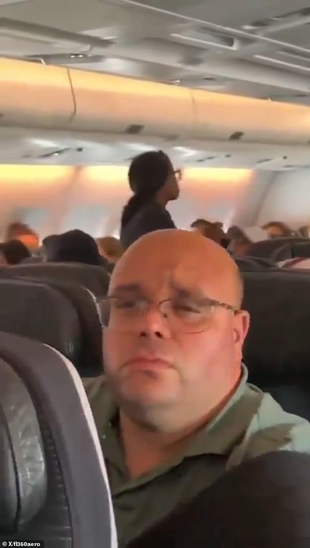 This man's dissatisfaction was clearly visible as the verbal fight continued, and the flight was eventually cancelled