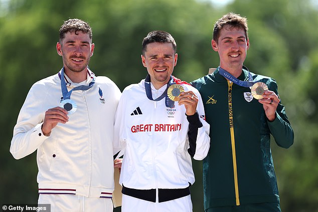 The Team GB star beat Frenchman Victor Koretzky and South African Alan Hatherly to win