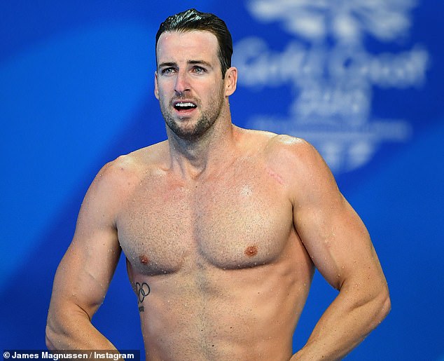 Retired Australian swimmer James Magnussen (pictured) says the eco-friendly, vegan mentality in Paris is ruining athletes' chances of breaking records