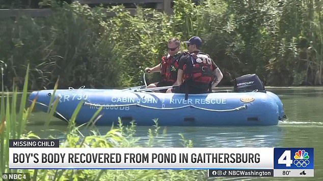 Police, firefighters and the Maryland National Capital Police searched for the missing young man throughout the night. Drones were used, but because of the snapping turtles in the pond, no divers were used, officials said.