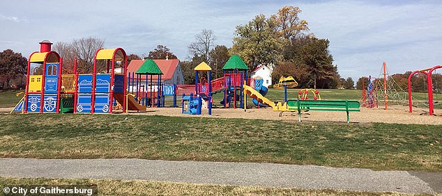 The playground pictured in Bohrer Park