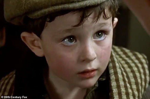 Thompson was cast as the 'little Irish boy' in Titanic, who, along with his sister and mother, meets a tragic end when the ship sinks