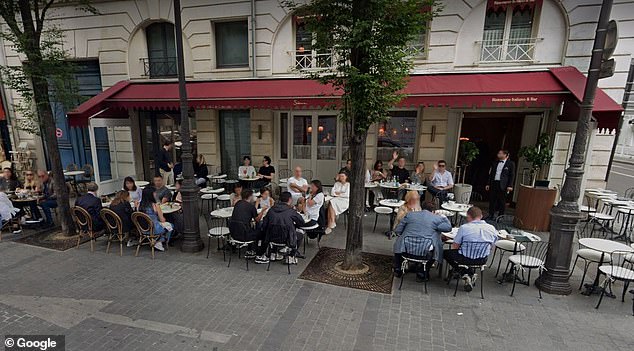 Siena is an Italian restaurant near the Tuileries Garden on the north bank of the Seine