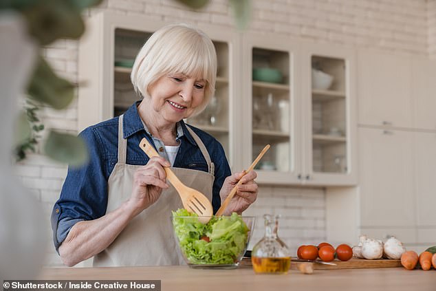 Professor Sanders claims older vegans are more likely to suffer from muscle loss, low bone density and neurological disorders (stock image)