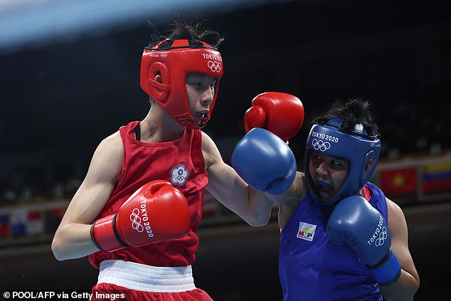 Lin Yu-Ting from Taiwan (left) will compete with Khelif at the Olympic Games in Paris this summer