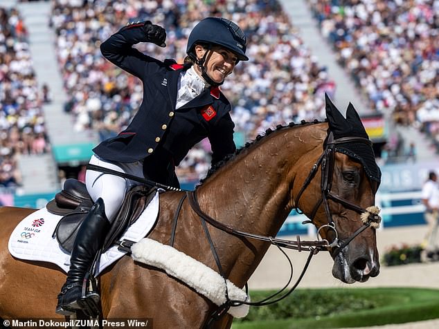 Collett, 34, also won a bronze medal in the individual eventing final on Monday