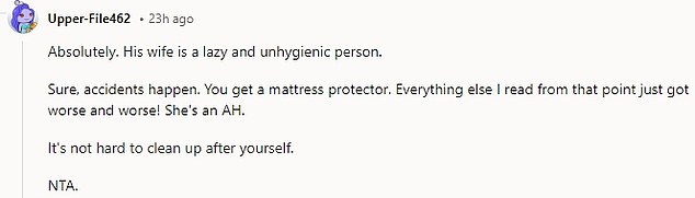 People online flooded the comments section to defend the husband, while offering various solutions to help his wife get her periods under control