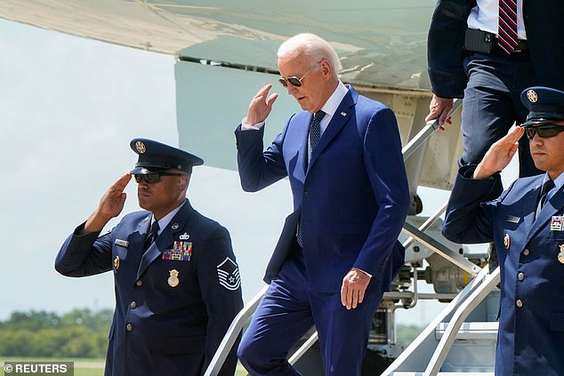 “He is. Dead on arrival,” Biden said of Chairman Mike Johnson, who called his own plan to impose a code of conduct and term limits on the court “DOA.”