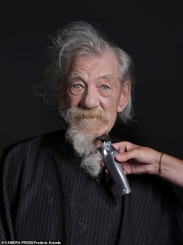 1722292206 102 Sir Ian McKellan receives a tidy up as he has