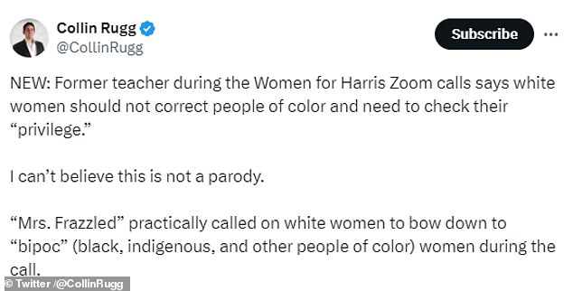 1722297359 39 Dystopian White women for Kamala meeting is likened to Black