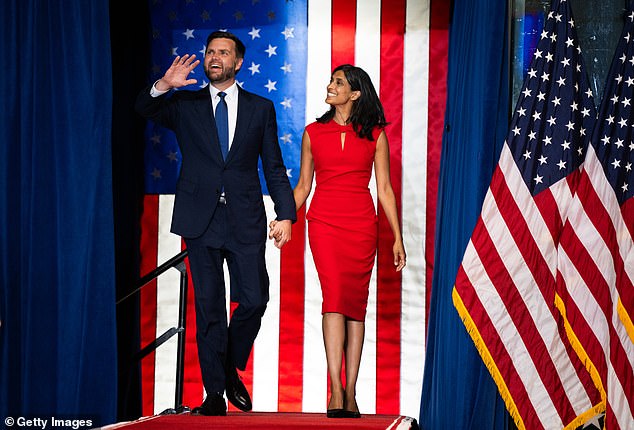 Trump has selected 39-year-old Senator JD Vance of Ohio (pictured left) as his running mate