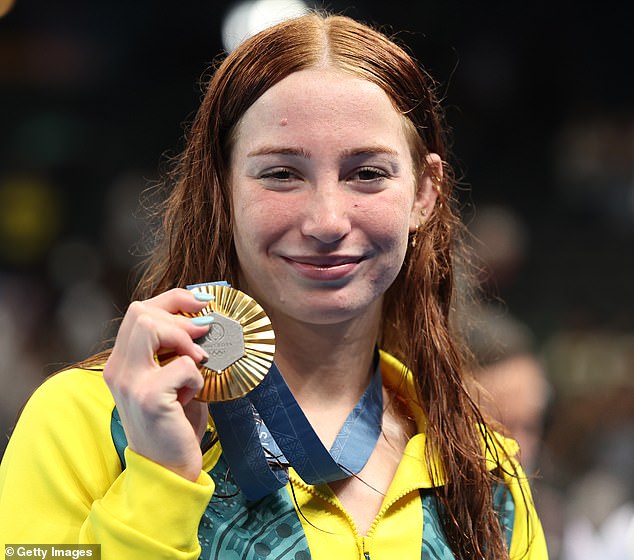 Australia currently has more gold medals than the US, but you wouldn't think so based on the numbers kept by the US media (pictured is Australian swimmer Molly O'Callaghan after winning the 200m freestyle final).