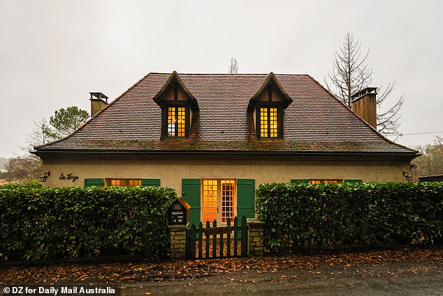 Pictured: Brittany Higgins and David Sharaz's French home, which they now have to sell