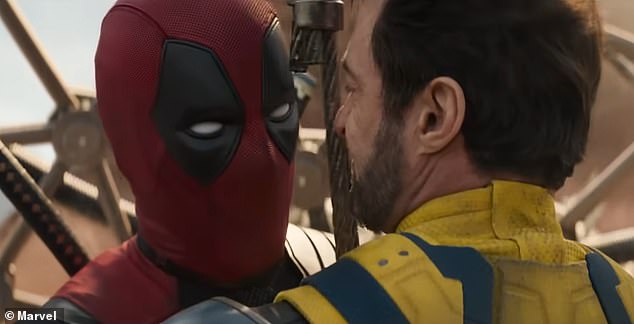 But viewers seemed divided on social media, especially with the amount of jokes Ryan Reynolds' character made about his desire to get intimate with Hugh Jackman's character