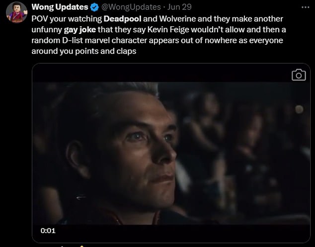 X, formerly Twitter, was immediately flooded with messages on the topic, with some people criticizing the constant jokes about Deadpool and Wolverine's sexuality.