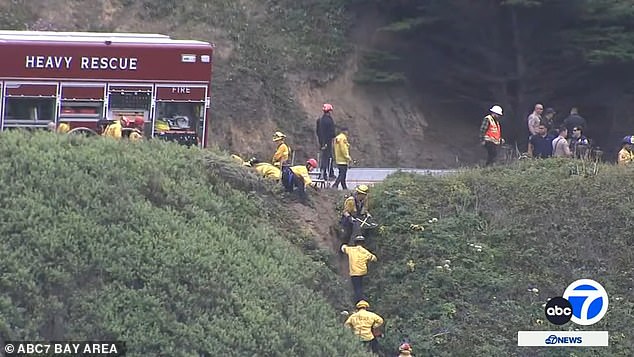 Recovery efforts were hampered by high tides creating 'extremely dangerous' conditions