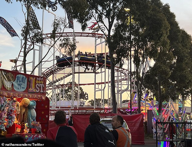 A spokeswoman for the Melbourne Royal Show said: 'The safety and wellbeing of our show visitors remains our highest priority' (pictured the Royal Melbourne Show)