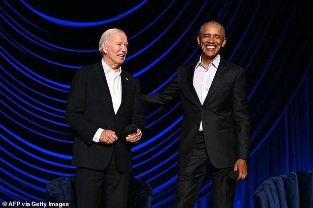 Trump also reiterated his recent claim that Joe Biden and his former boss Barack Obama do not like each other and that his predecessor staged a coup against Biden