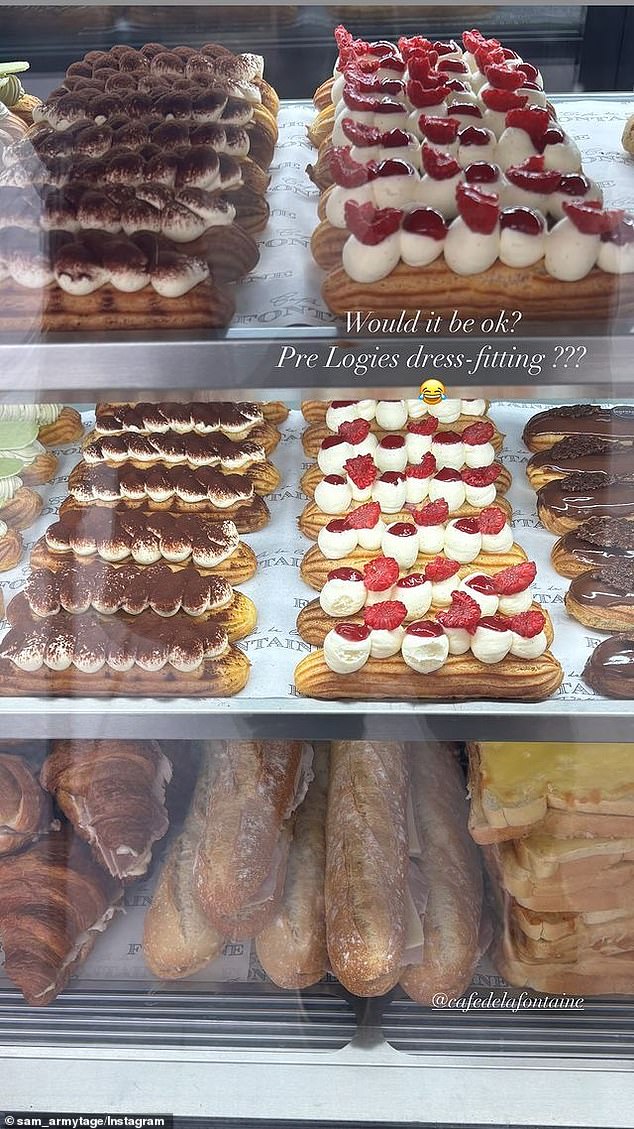 The Farmer Wants A Wife host stopped by Café de la Fontaine, where she shared a delicious photo of the treats on Instagram