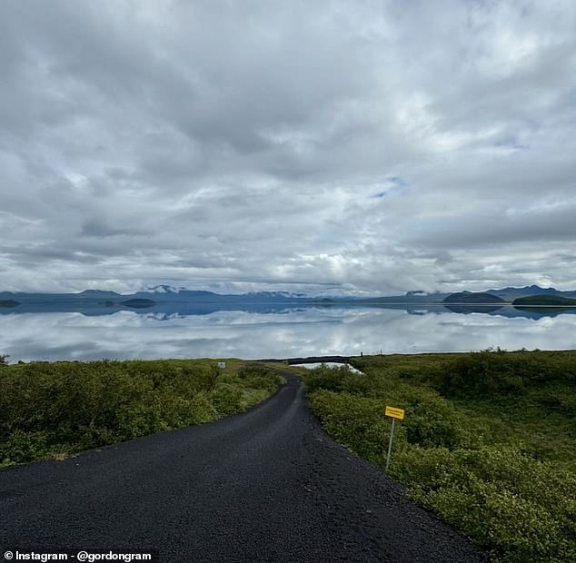 Gordan enjoyed a week away in Iceland, taking in the beautiful scenery and food, and kept his fans updated on his activities via his Instagram.