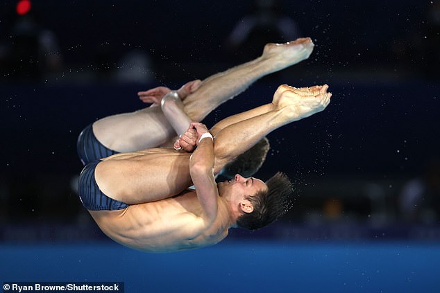 Daley and Williams (pictured) finished second behind China's Yang Hao and Lian Junjie in the 10m synchronised diving