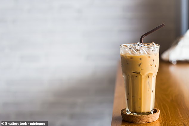 Some iced coffee drinks are loaded with sugar. For example, the large Caramel Frappuccino at Starbucks has 72 grams of sugar and 470 calories. The large Iced French Vanilla at McDonald's has 330 calories and 31 grams of added sugar.