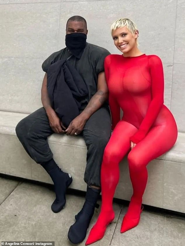 In a photo from the trip, Bianca sat next to Kanye, 46, wearing a sheer red bodysuit, leading to speculation she may have had a breast augmentation