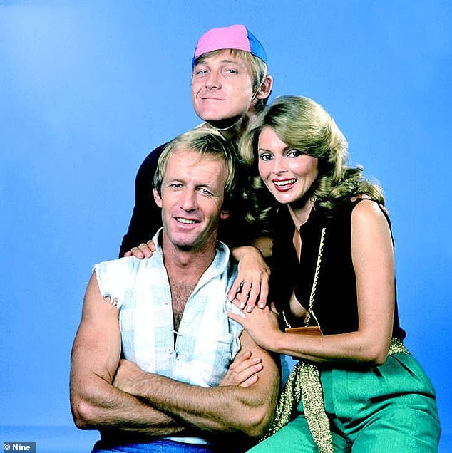 John Cornell played Strop on The Paul Hogan Show (pictured with Hogan and co-star and wife Delvene Delaney)