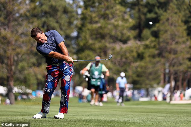 Baier was changing out of his golf gear after competing in the annual American Century Celebrity golf tournament (above) in Lake Tahoe, California, on July 13 when he received news that Trump had narrowly survived an attempt on his life at a rally in rural Pennsylvania.