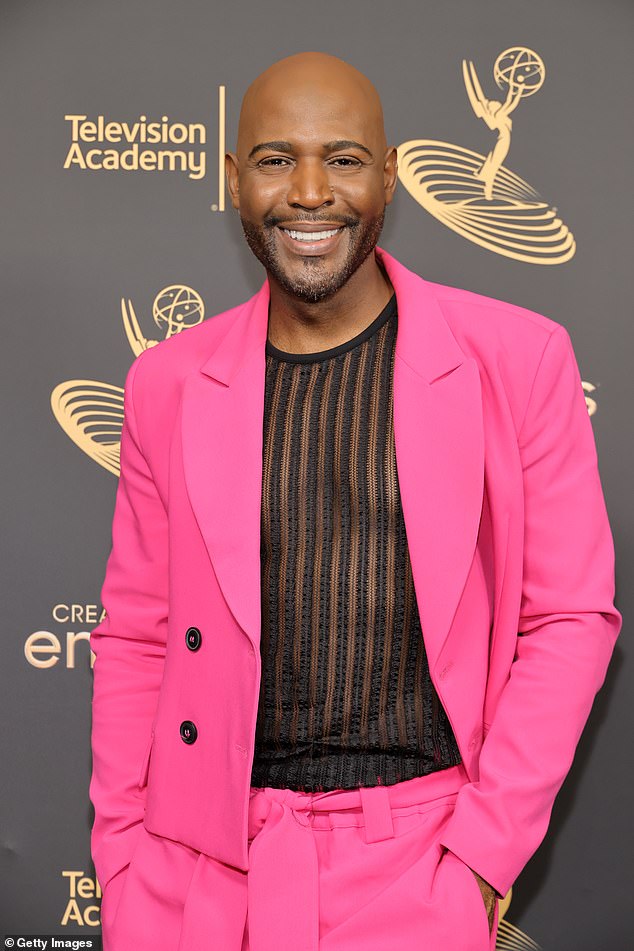 Karamo Brown's hit series, The Karamo Show, has become hugely successful, amassing over 1 million subscribers on YouTube (pictured at the 2022 Creative Arts Emmys at the Microsoft Theater in Los Angeles)