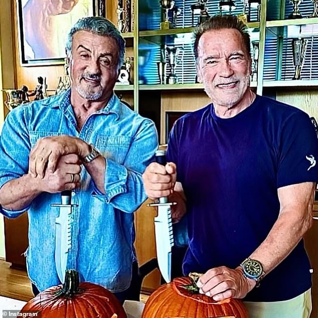 Last month, Arnold paid tribute to his former rival Sylvester Stallone as he celebrated his 78th birthday