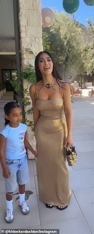 This past weekend, Kim attended the birthday party of her sister Khloe Kardashian's youngest child - son Tatum - who turned two years old