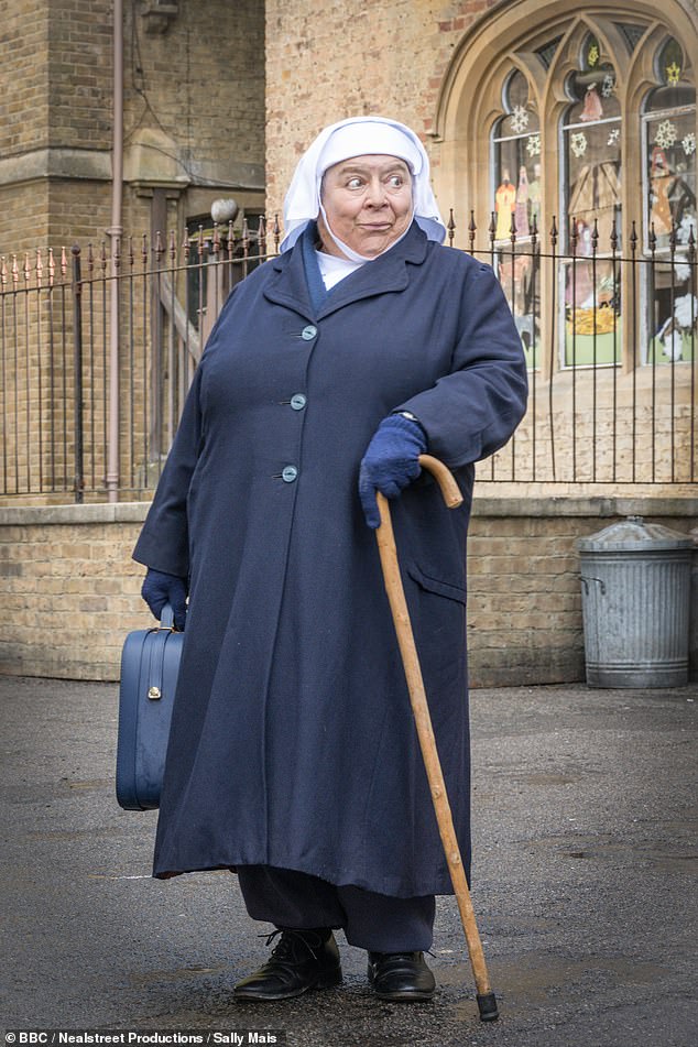 Miriam's main source of income is her television work and includes acting and presenting - including the lead role of Mother Mildred in Call the Midwife (pictured)