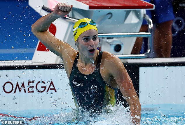 The Australian won two consecutive gold medals at the Olympic Games in France on Tuesday evening