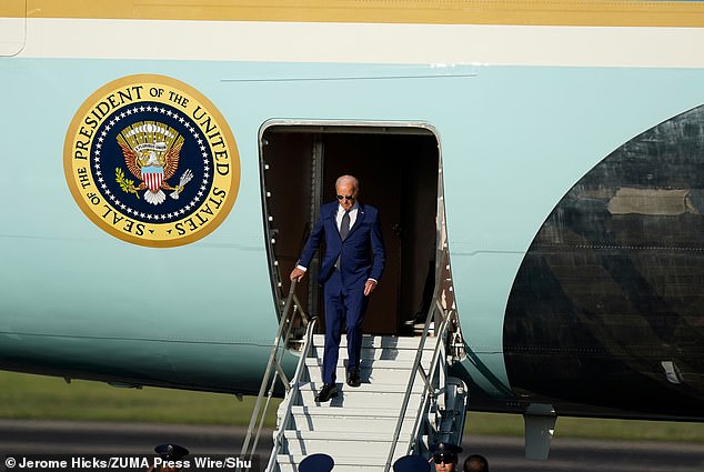 President Joe Biden changed Trump's color scheme back to the classic blue and white