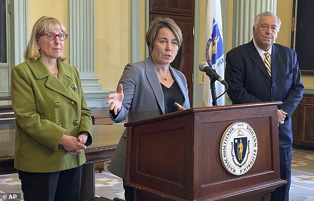 Massachusetts Governor Maura Healey, a Democrat, has called for action at the border and money for services that remain underfunded in her state.