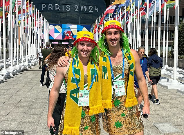 Kaylee's brothers Bailey and Lachlan are in Paris to support their sister