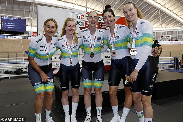 The Paris Games will undoubtedly be a very emotional experience for the Australian women's pursuit cycling team (pictured)